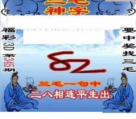 23345期: 三毛3D精品图谜