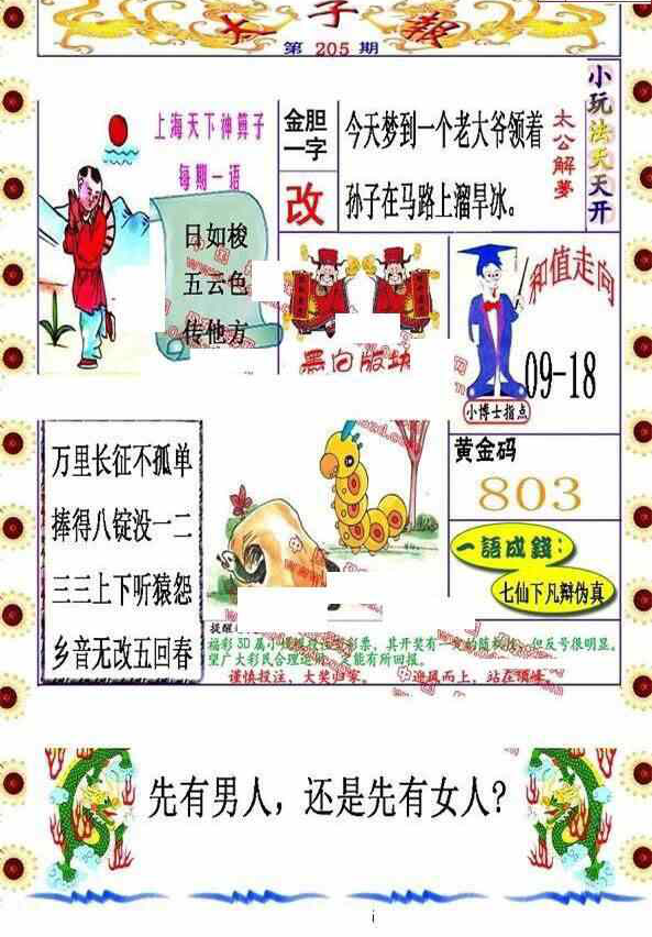 23205期: 福彩3D丹东全图分析