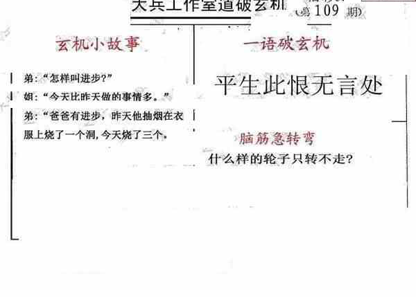 23109期: 大兵福彩3D黄金报图版