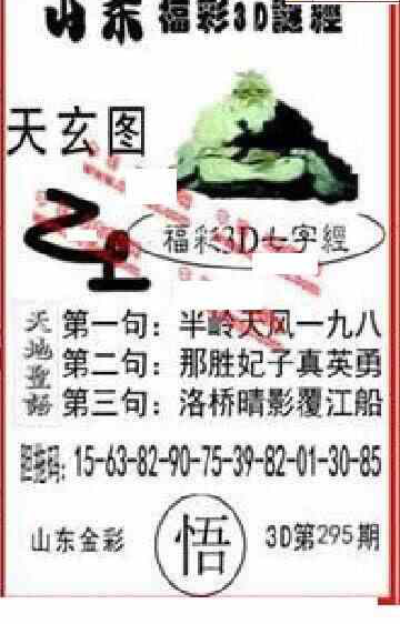 23295期: 福彩3D丹东全图分析