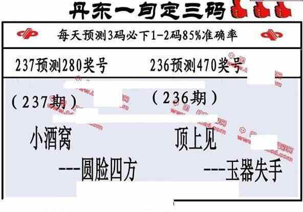 23237期: 福彩3D丹东全图分析