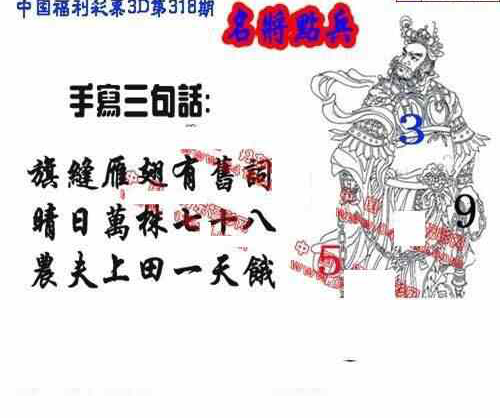 23318期: 福彩3D丹东全图分析