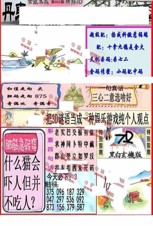 23052期: 福彩3D丹东全图分析