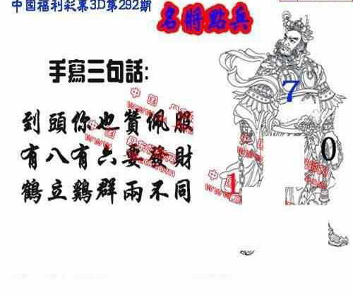 23292期: 福彩3D丹东全图分析