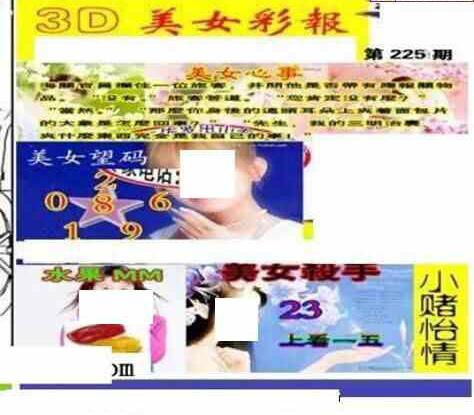 23225期: 三毛3D精品图谜