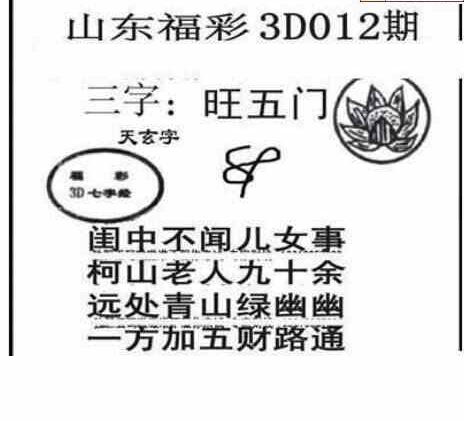 23012期: 三毛3D精品图谜