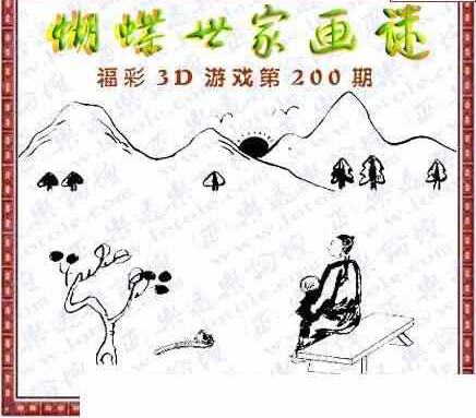 23200期: 3D蝴蝶世家蝴蝶彩图