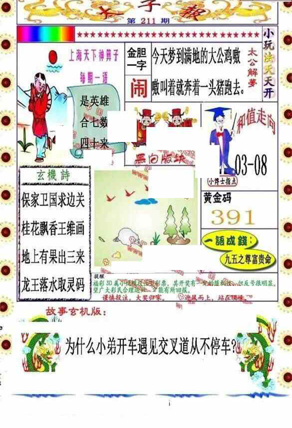 23211期: 福彩3D丹东全图分析