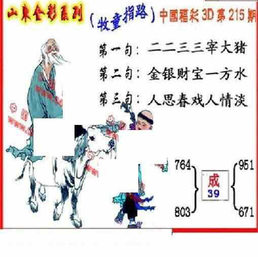 23215期: 福彩3D丹东全图分析