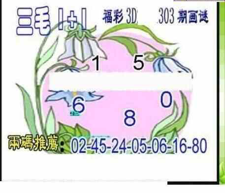 23303期: 三毛3D精品图谜