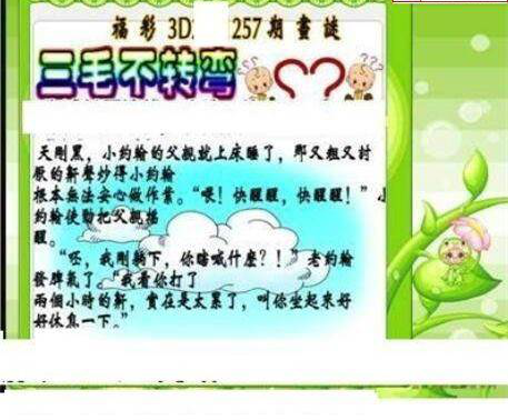 23257期: 三毛3D精品图谜