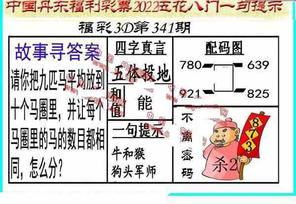 22341期: 福彩3D丹东全图分析