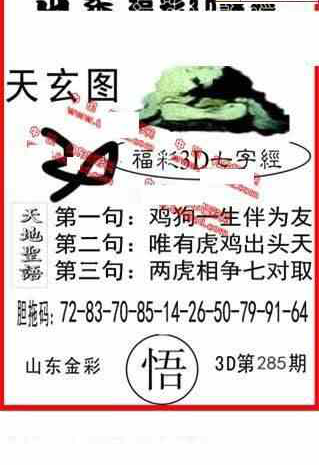 23285期: 福彩3D丹东全图分析