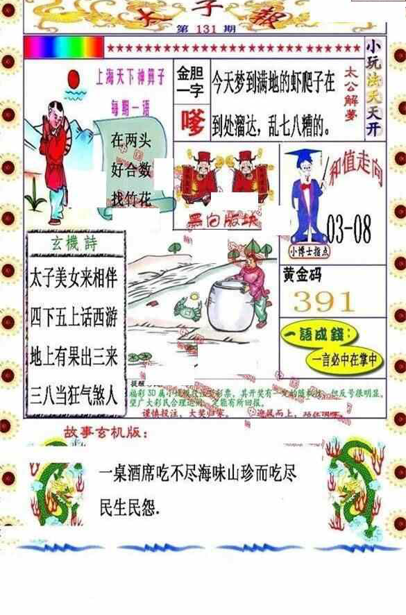 23131期: 福彩3D丹东全图分析