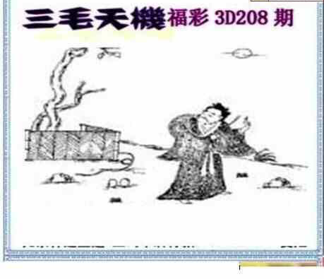 23208期: 三毛3D精品图谜