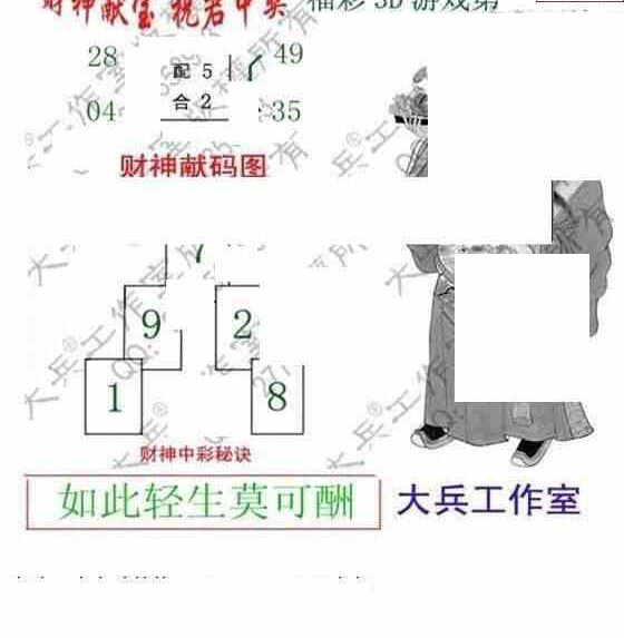 23103期: 大兵福彩3D黄金报图版