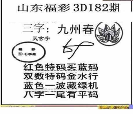 23182期: 三毛3D精品图谜