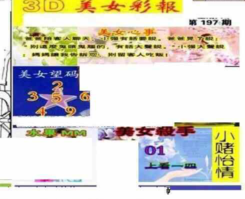 23197期: 三毛3D精品图谜