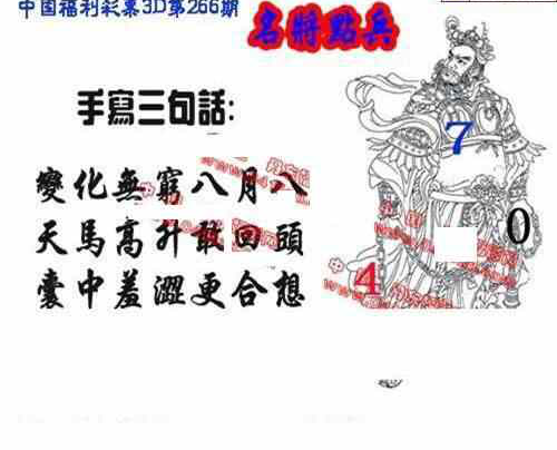 23266期: 福彩3D丹东全图分析