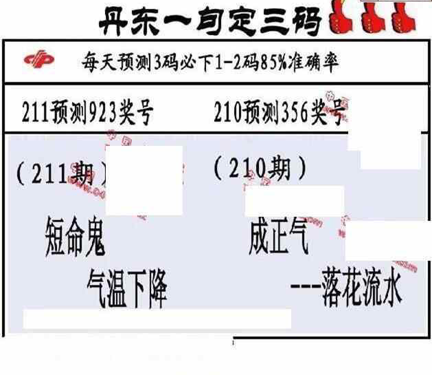 23211期: 福彩3D丹东全图分析