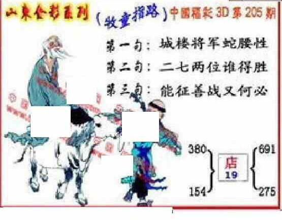 23205期: 福彩3D丹东全图分析