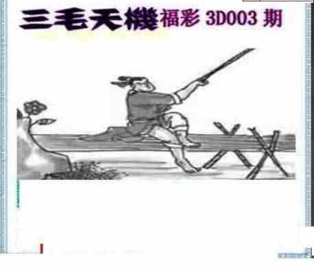 24003期: 三毛3D精品图谜