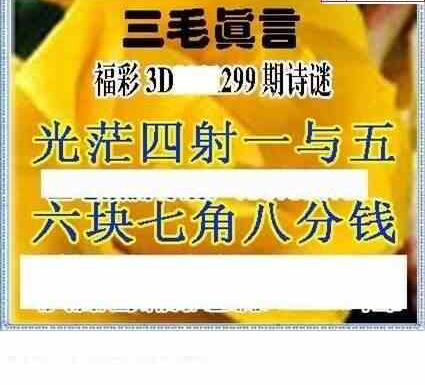 23299期: 三毛3D精品图谜