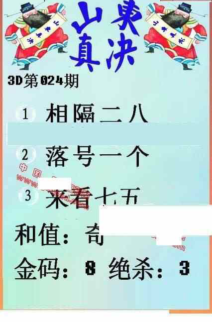 24024期: 福彩3D丹东全图分析