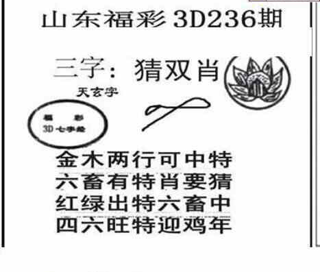 23236期: 三毛3D精品图谜