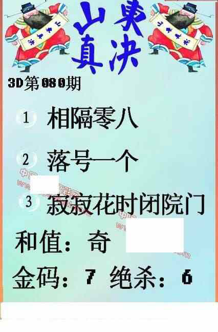 23080期: 福彩3D丹东全图分析