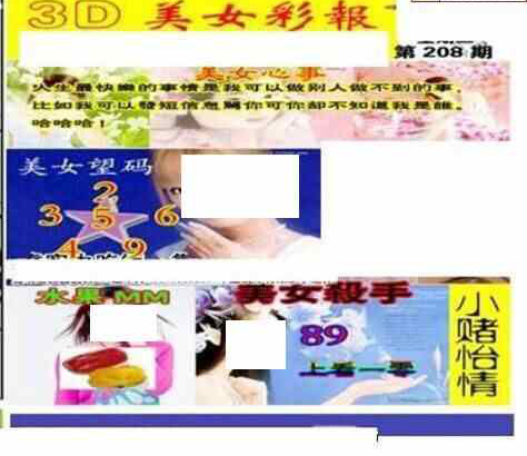 23208期: 三毛3D精品图谜