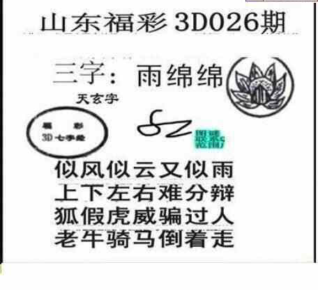 24026期: 三毛3D精品图谜