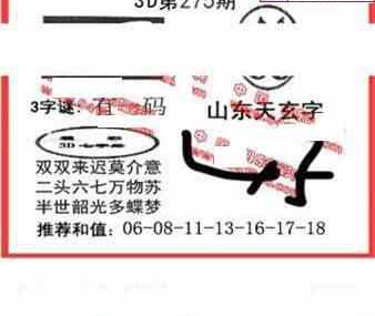 23275期: 福彩3D丹东全图分析