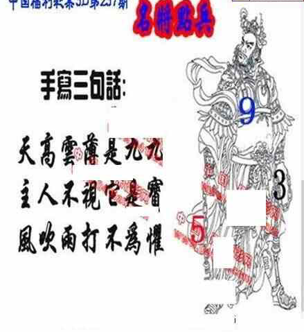 23237期: 福彩3D丹东全图分析