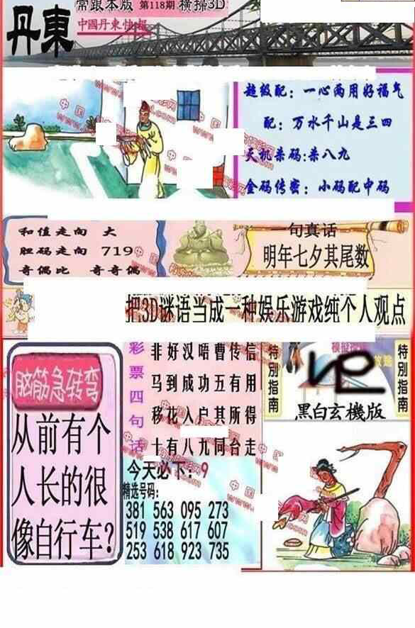 23118期: 福彩3D丹东全图分析