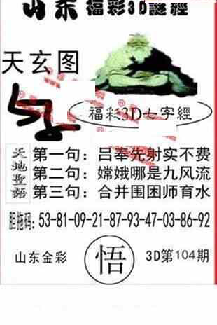 23104期: 福彩3D丹东全图分析