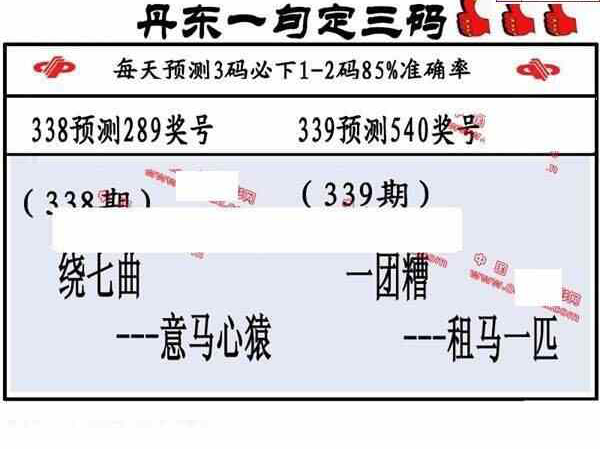 23339期: 福彩3D丹东全图分析