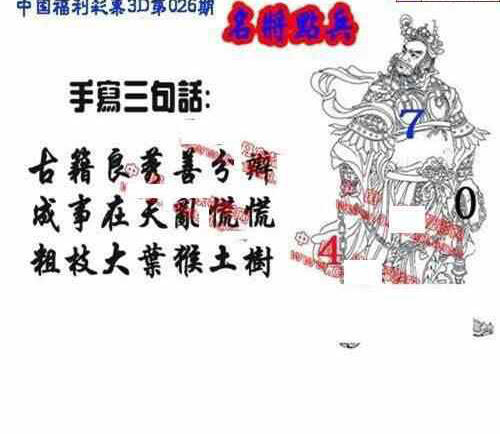 24026期: 福彩3D丹东全图分析