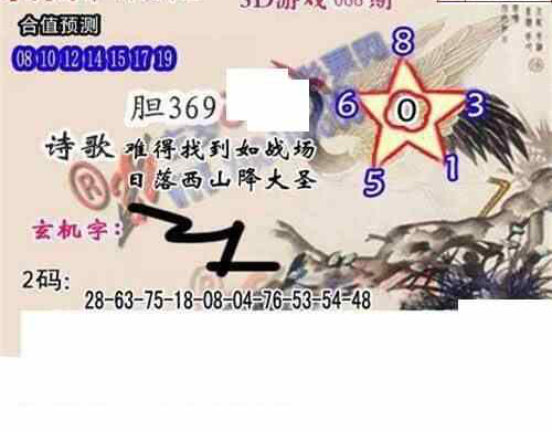 23088期: 白老3D杀码图版