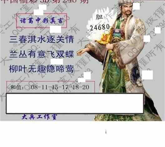 23246期: 大兵福彩3D黄金报图版