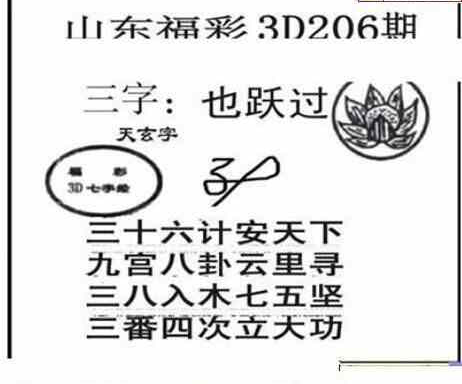 23206期: 三毛3D精品图谜