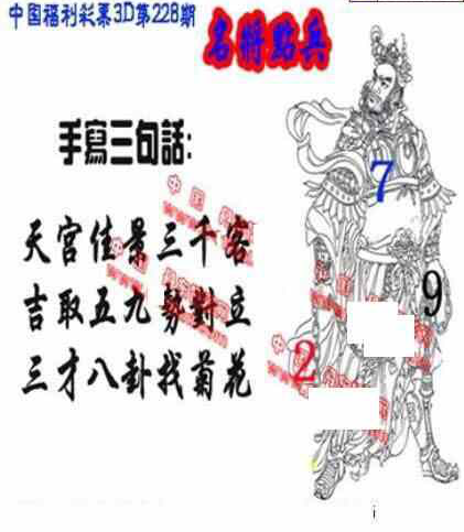 23228期: 福彩3D丹东全图分析