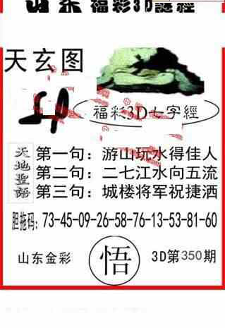 22350期: 福彩3D丹东全图分析