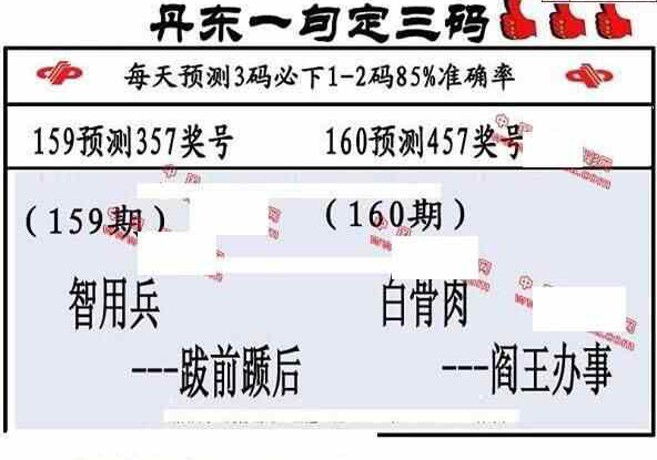 23160期: 福彩3D丹东全图分析