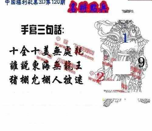 23120期: 福彩3D丹东全图分析