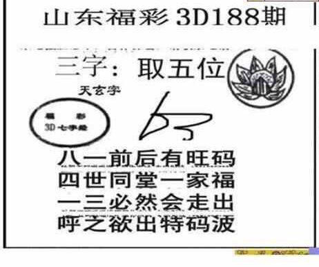 23188期: 三毛3D精品图谜