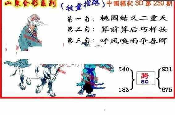 23230期: 福彩3D丹东全图分析