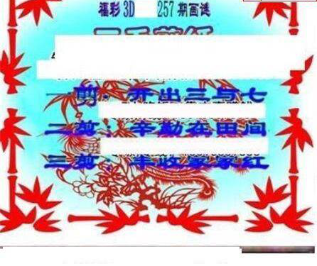 23257期: 三毛3D精品图谜