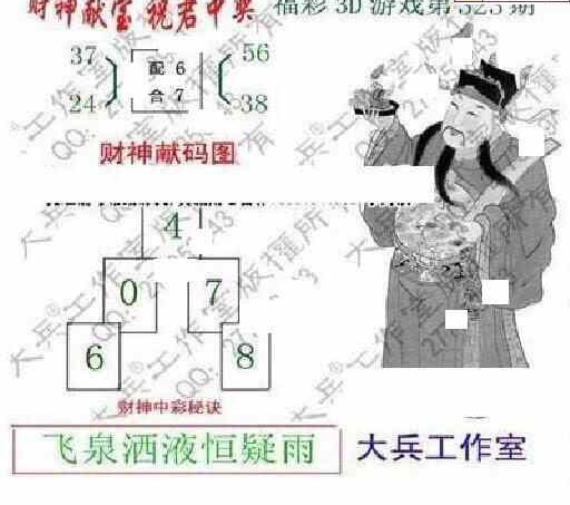 23323期: 大兵福彩3D黄金报图版