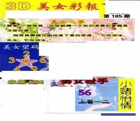 23185期: 三毛3D精品图谜